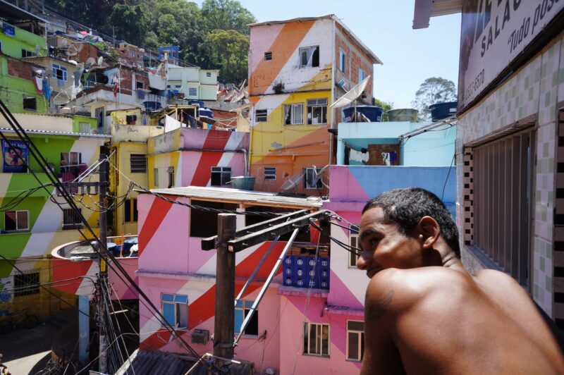 Santa Marta Favela in Rio de Janeiro, Brazil