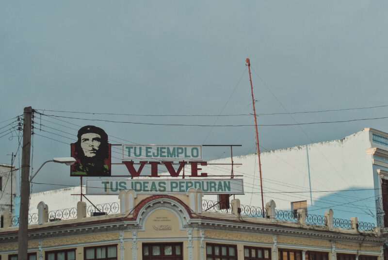 Che Guevara billboard in Cienfuegos, Cuba