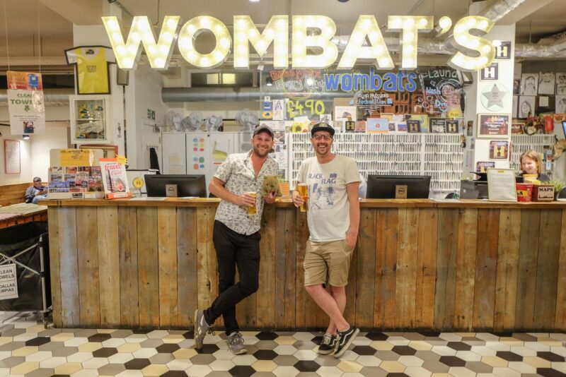Reception at Wombats City Hostel London