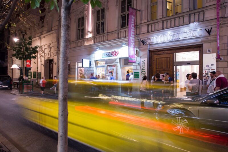 The exterior of Wombat's City Hostel Budapest