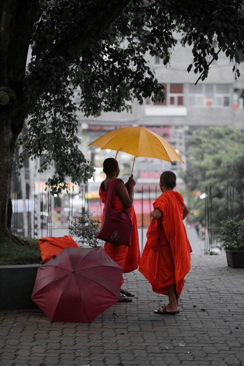 Buddhist Monks in Bandarawela, Sri Lanka