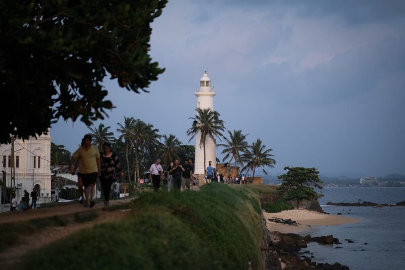 The lighthouse of Galle Fort in Sri Lanka