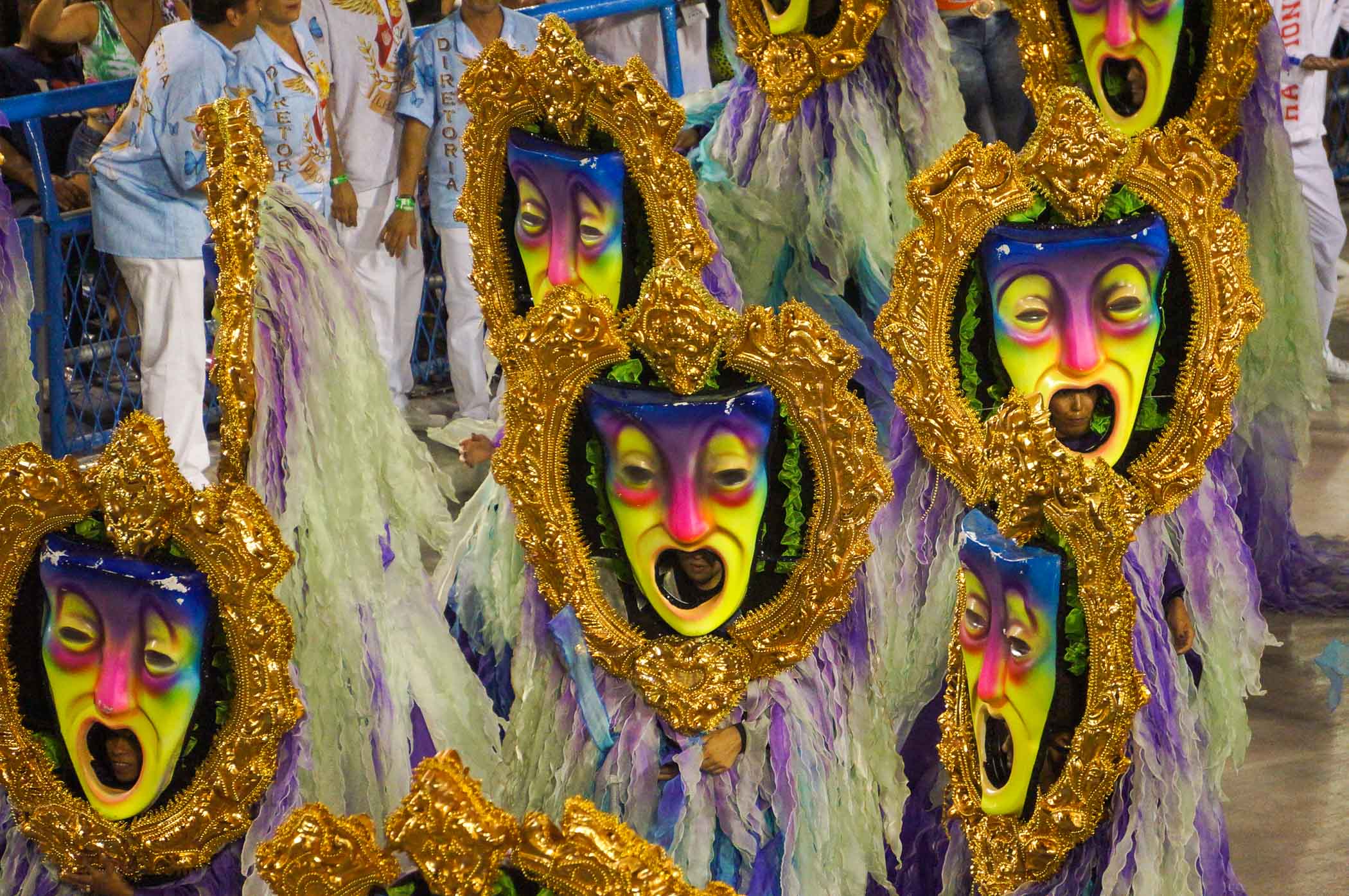 Rio carnival is BACK! Brazil's famous dancers look as flamboyant as ever as  parade returns