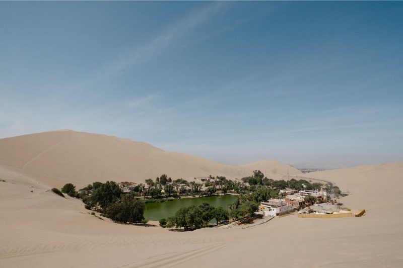 Huacachina desert Oasis in Ica, Peru