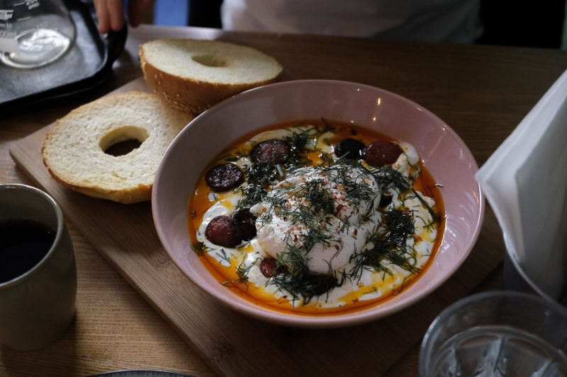 Brunch and bagels at 3 Sisters Coffee and Bagels in Katowice